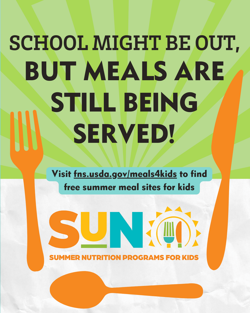 summer meals graphic